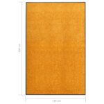 Paillasson lavable Orange 120x180 cm – Image 5