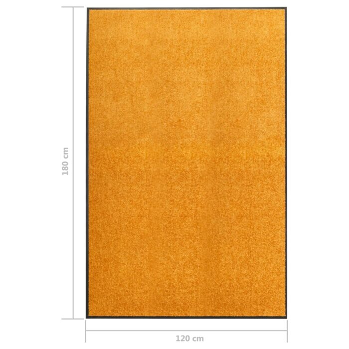 Paillasson lavable Orange 120x180 cm – Image 5