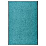Paillasson lavable Cyan 60x90 cm