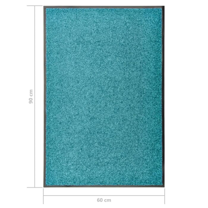Paillasson lavable Cyan 60x90 cm – Image 5