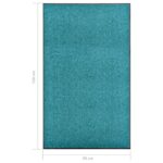 Paillasson lavable Cyan 90x150 cm – Image 5