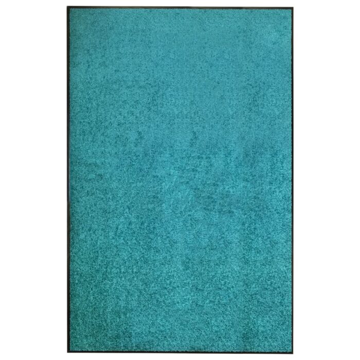 Paillasson lavable Cyan 120x180 cm – Image 1