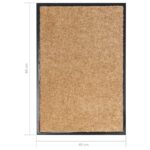 Paillasson lavable Crème 40x60 cm – Image 5