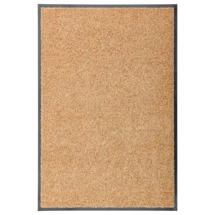 Paillasson lavable Crème 60x90 cm – Image 1