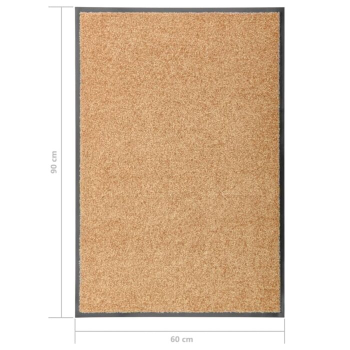 Paillasson lavable Crème 60x90 cm – Image 5