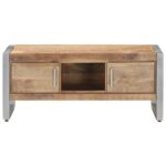 Table basse 95x50x40 cm Bois de manguier brut – Image 3
