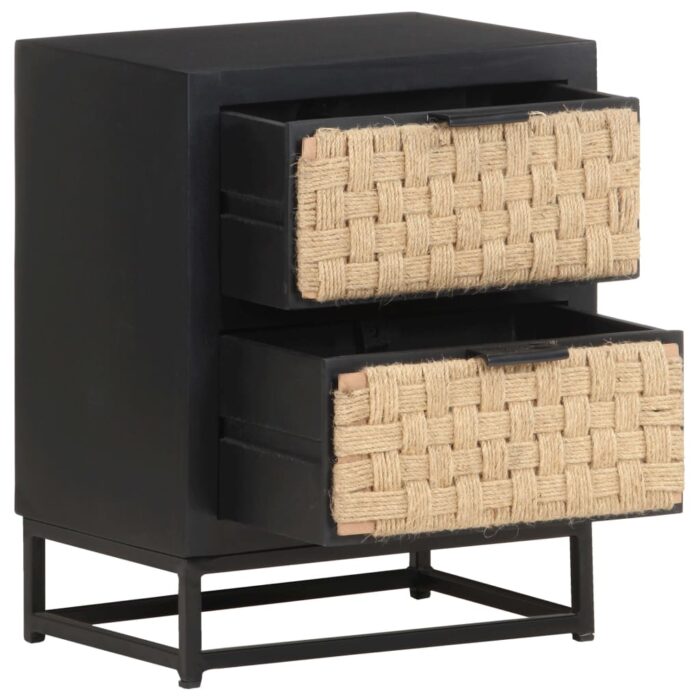 Table de chevet 40x30x50 cm Bois de manguier massif – Image 3