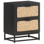 Table de chevet 40x30x50 cm Bois de manguier massif – Image 7