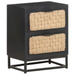 Table de chevet 40x30x50 cm Bois de manguier massif – Image 9