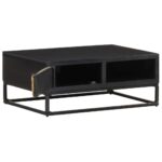 Table basse 90x60x35 cm Bois de manguier massif – Image 2
