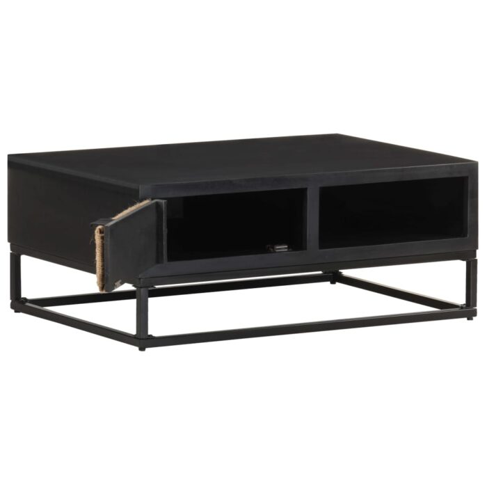 Table basse 90x60x35 cm Bois de manguier massif – Image 2