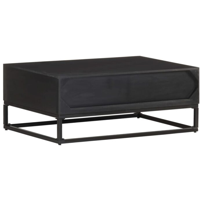 Table basse 90x60x35 cm Bois de manguier massif – Image 3