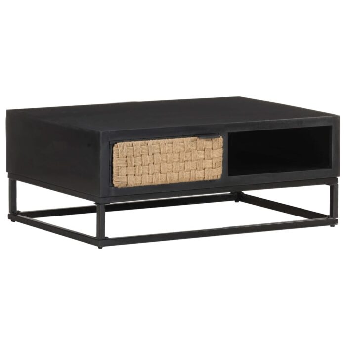 Table basse 90x60x35 cm Bois de manguier massif – Image 7