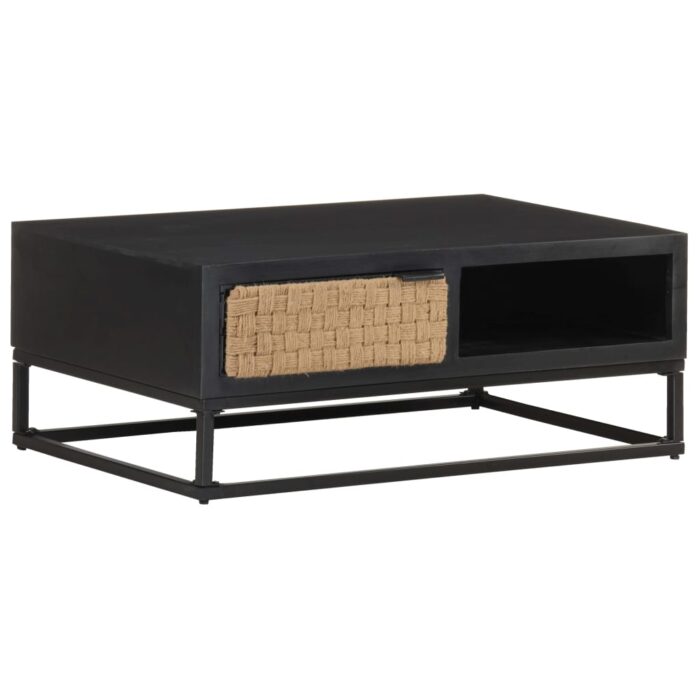 Table basse 90x60x35 cm Bois de manguier massif – Image 9