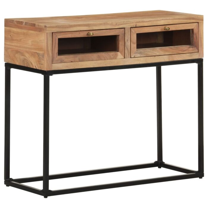 Table console 90x35x76 cm Bois d'acacia massif – Image 1