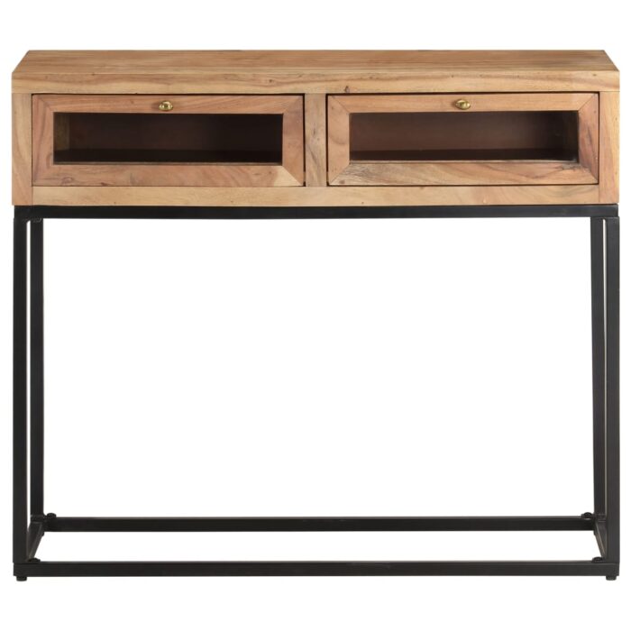 Table console 90x35x76 cm Bois d'acacia massif – Image 3