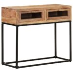 Table console 90x35x76 cm Bois d'acacia massif – Image 7