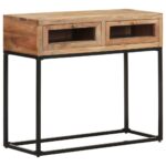 Table console 90x35x76 cm Bois d'acacia massif – Image 8