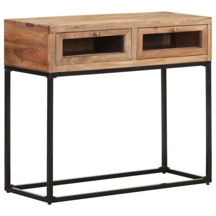 Table console 90x35x76 cm Bois d'acacia massif – Image 8