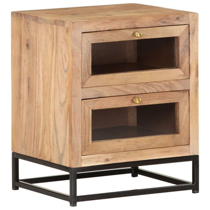 VXL8720286066607_a_en_hd_1.jpg Table de chevet 40x30x50 cm Bois d'acacia massif – Image 1