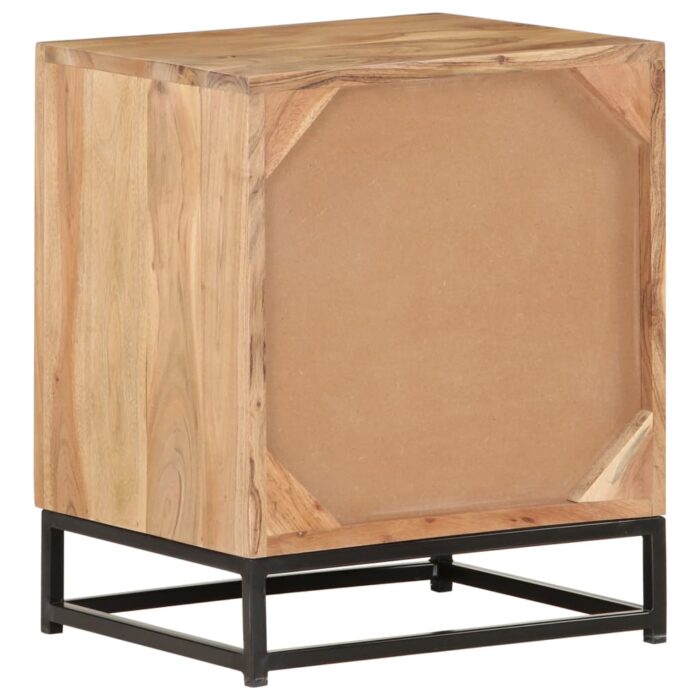 Table de chevet 40x30x50 cm Bois d'acacia massif – Image 5
