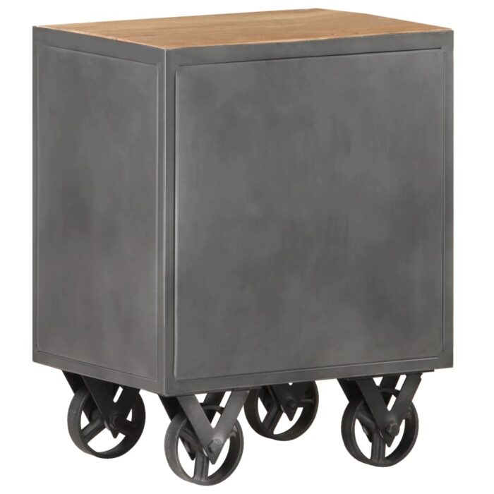 Table de chevet 40x30x51 cm Bois de récupération solide – Image 7