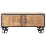 Table basse 90x50x39 cm Bois de récupération massif – Image 3