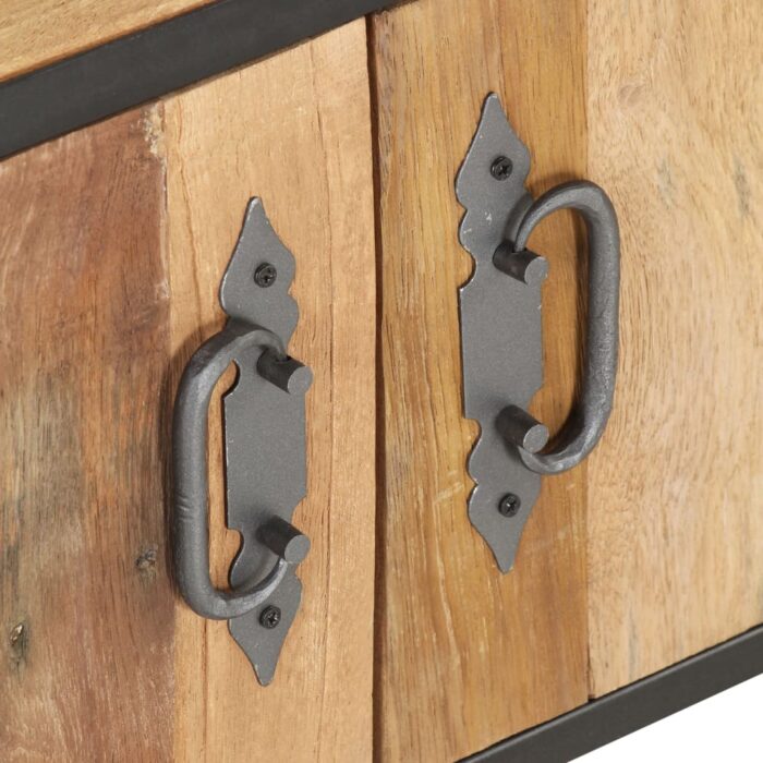 Table basse 90x50x39 cm Bois de récupération massif – Image 5