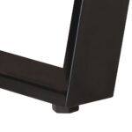 Bureau 107x45x79 cm Bois d'acacia solide avec bord naturel – Image 5