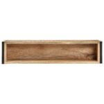 Jardinière 90x20x68 cm Bois de manguier brut – Image 3