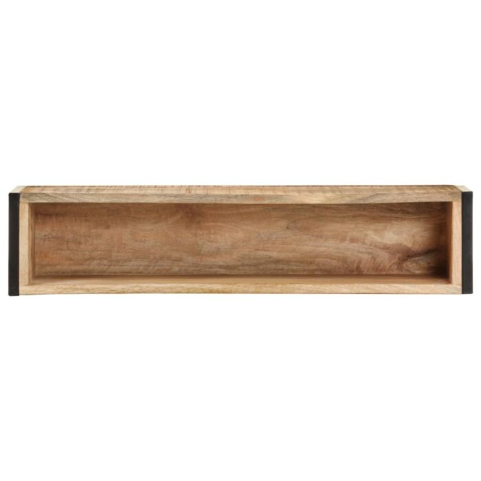 Jardinière 90x20x68 cm Bois de manguier brut – Image 3