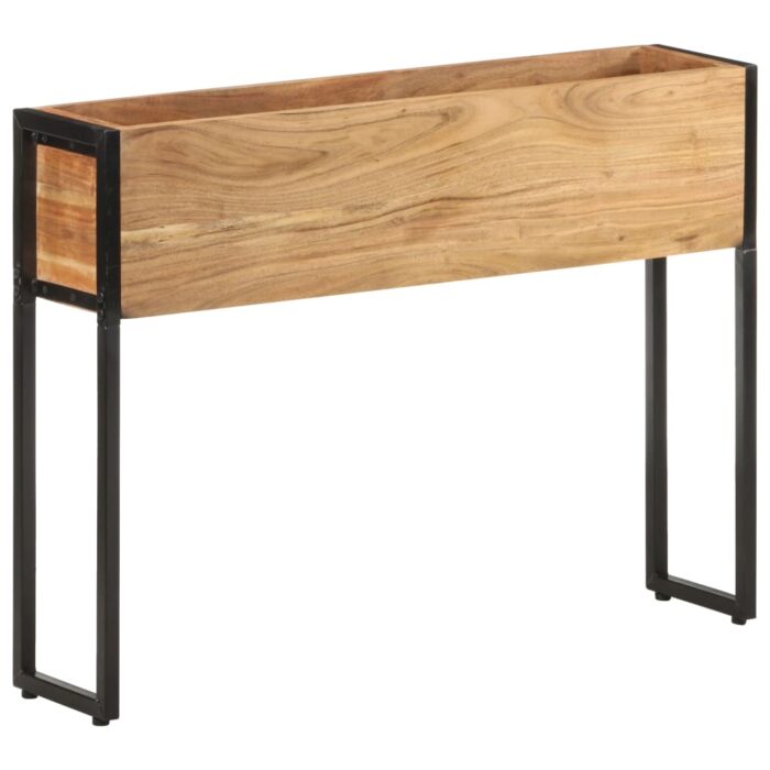 Jardinière 90x20x68 cm Bois massif d'acacia – Image 1