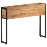 Jardinière 90x20x68 cm Bois massif d'acacia – Image 7