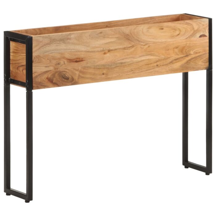 Jardinière 90x20x68 cm Bois massif d'acacia – Image 8