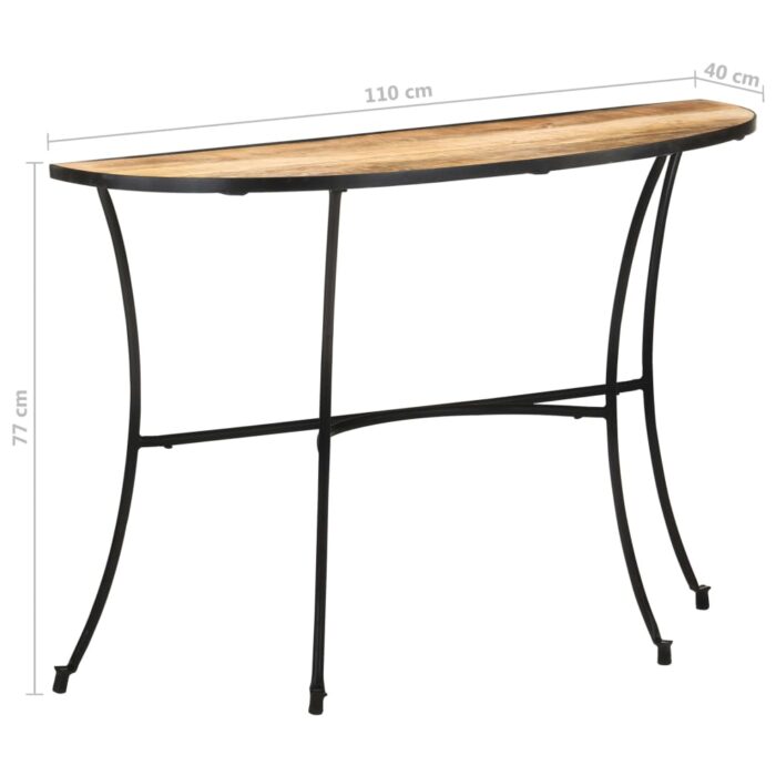 Table d'appoint 110x40x77 cm Bois de manguier massif – Image 8