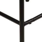 Chaises de bar lot de 2 bois de récupération solide – Image 5