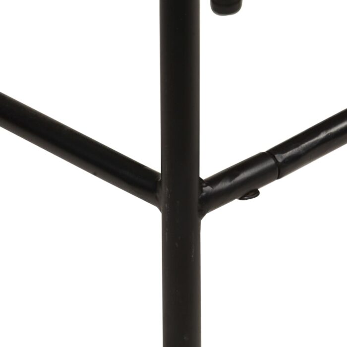 Chaises de bar lot de 2 bois de récupération solide – Image 5