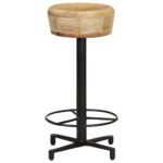 Tabourets de bar lot de 2 66 cm bois de manguier massif – Image 3