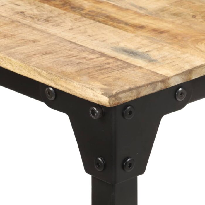 Table de salle à manger 200x100x76 cm Bois de manguier solide – Image 3