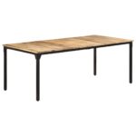 Table de salle à manger 200x100x76 cm Bois de manguier solide – Image 7