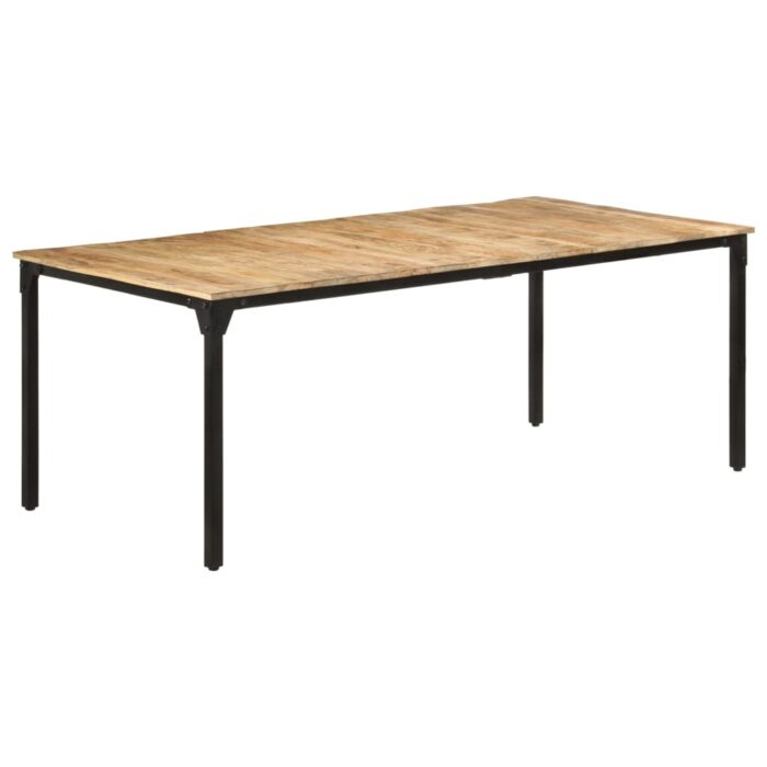 Table de salle à manger 200x100x76 cm Bois de manguier solide – Image 9