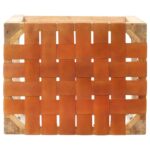 Tabourets de bar lot de 2 marron cuir véritable 60 cm – Image 4