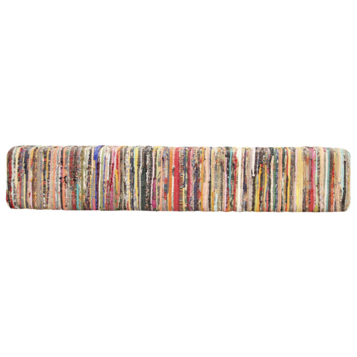 Banc 160 cm Multicolore Tissu chindi – Image 3