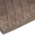 Chaises à manger cantilever lot de 2 marron cuir véritable – Image 6