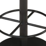 Tabouret de bar Noir Cuir véritable – Image 3