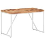 Table à manger 120x60x76 cm Bois massif d'acacia et de manguier
