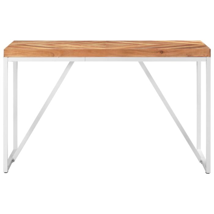 Table à manger 120x60x76 cm Bois massif d'acacia et de manguier – Image 2