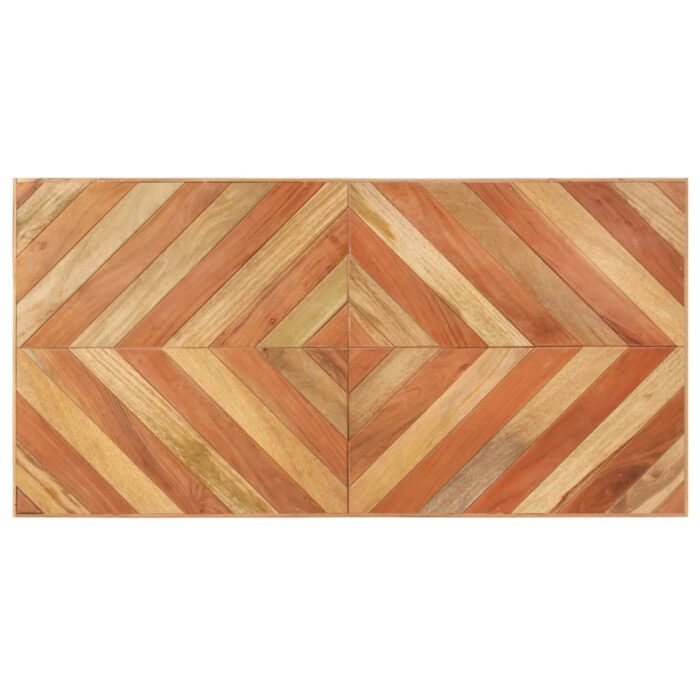 Table à manger 120x60x76 cm Bois massif d'acacia et de manguier – Image 4