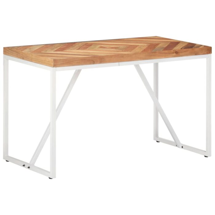 Table à manger 120x60x76 cm Bois massif d'acacia et de manguier – Image 6