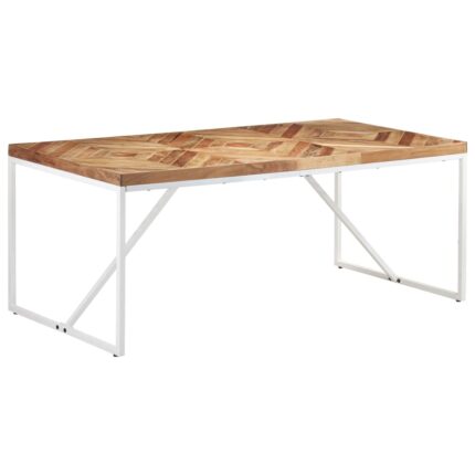 Table à manger 180x90x76 cm Bois massif d'acacia et de manguier
